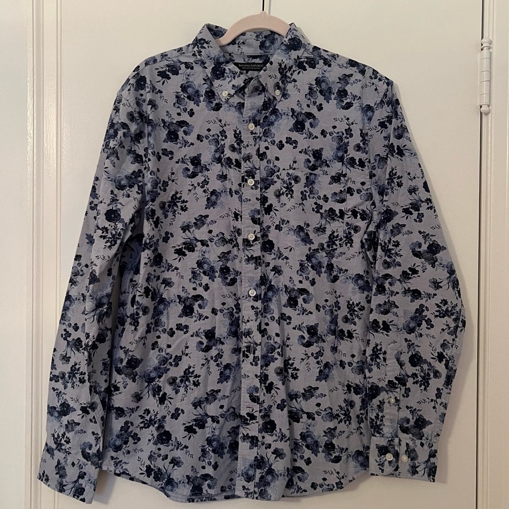 Banana Republic floral button down